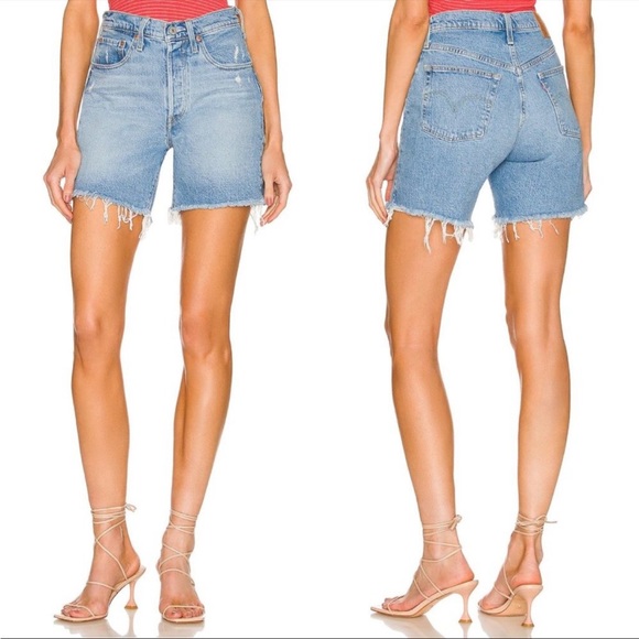 Levi's Pants - Levi’s 501 mid thigh jean shorts NWT 28